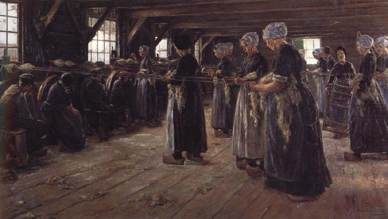 The Flax Spinners, Max Liebermann